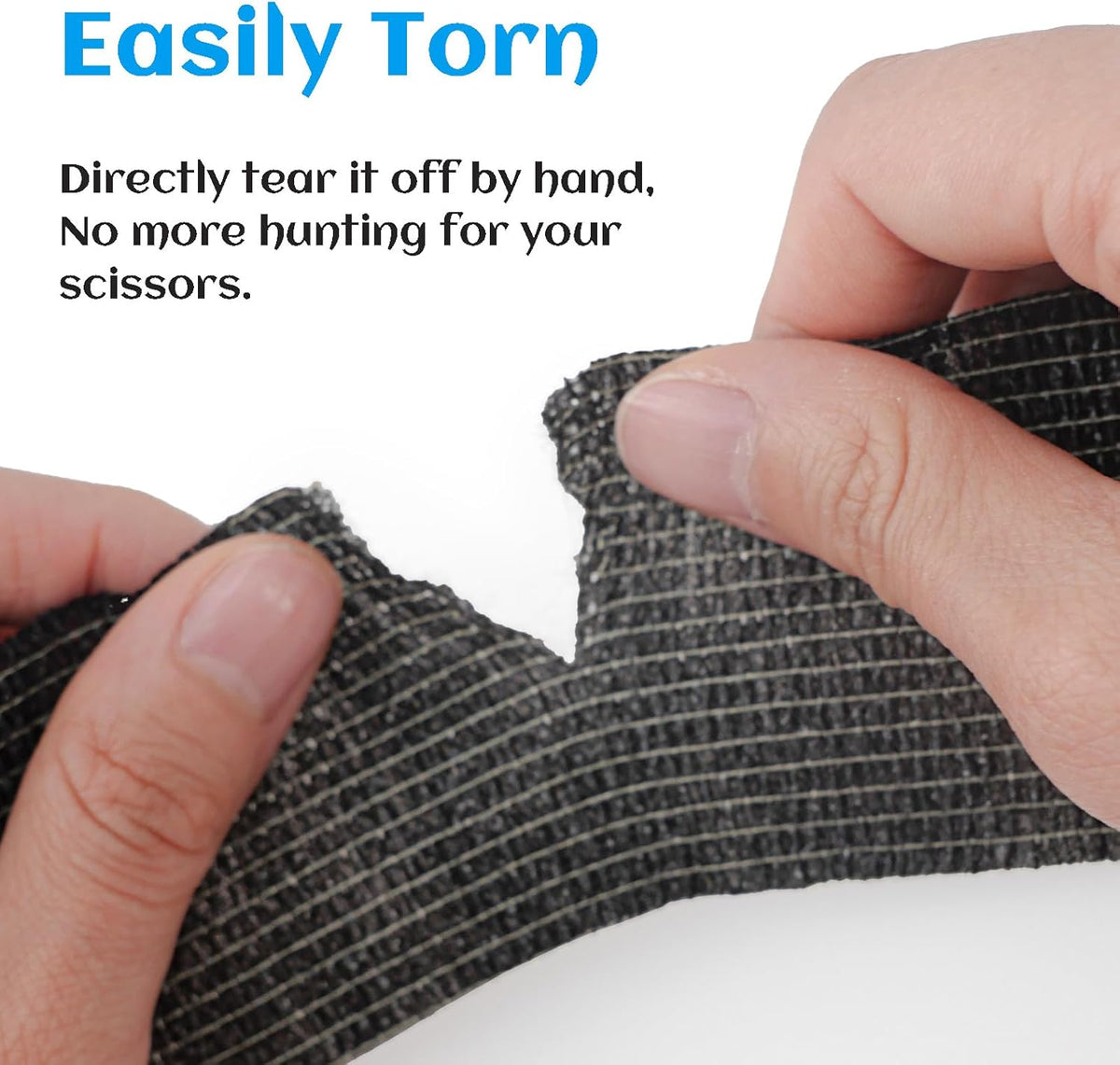 36 Rolls Elastic Self Adhesive Bandage Wrap 2 Inch, Breathable Non Woven Cohesive Bandage, Vet Wrap for Dogs, Ankle Sprains Swelling Medical First Aid Tape, Sports Athletic Tape Black