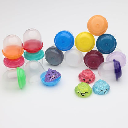Unicorn Poop Mini Toys in Capsules - 100 Pcs of 1.1 Inch Acorn Capsule and Unicorn Toy Poop for Kids - Plastic Capsules for Toys Bulk - Vending Machine Refill