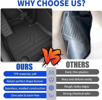 Rongtaod Floor Mats Compatible with 2014-2020 Nissan Rogue Trunk Mat Cargo Mat Cargo Liner All Weather Trunk Liner 2019 Nissan Rogue Accessories (Trunk Mat+Floor Mats)