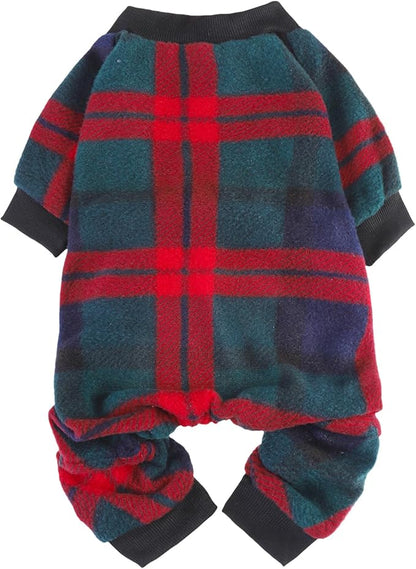 SCENEREAL Dog Pajamas for Small to Large Dogs Soft Pet Sweater Clothes Warm Puppy Onesie Outfits for Doggie Winter Christmas - Dog Jammies Pjs