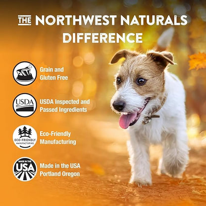 Northwest Naturals Freeze-Dried Chicken Dog Food - Bite-Sized Nuggets - Grain-Free, High-Protein, Raw Diet, Human-Grade Ingredients, All Natural, Healthy & Nutritious, Made in USA, 12 Oz (Pack of 2)