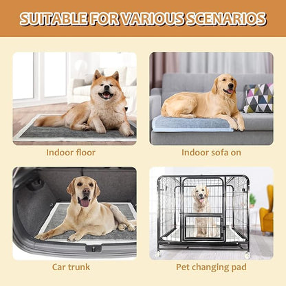 Charcoal Puppy Pads with Adhesive Tape, Dog Pee Pads Extra Large 28" x 34" - 30 Count, Potty Pads for Dogs for Odor-Control & Leakproof, Disposable Pet Pads for Puppies, Dogs & Cats, Black