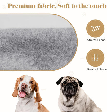 Dog Hoodie Dog Sweaters for Large Dogs Dog Sweater Solid Soft Brushed Fleece Dog Clothes Dog Hoodie Sweatshirt with Pocket(Grey-XXL)