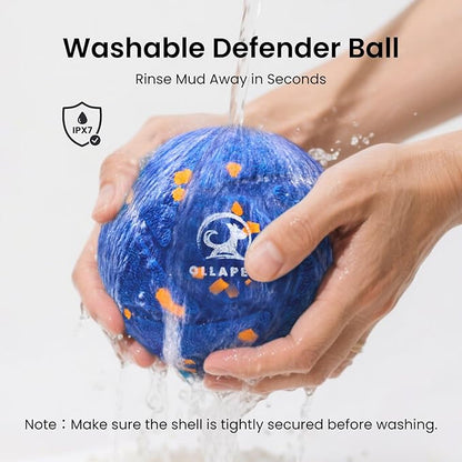 Smart Interactive Dog Toy Ball - Auto Bouncing & Rolling, Chew-Resistant E-TPU Material, 3 Interactive Modes, IPX7 Waterproof, Smart Chase Pet Toy Ball for Medium and Large Dogs (Blue)