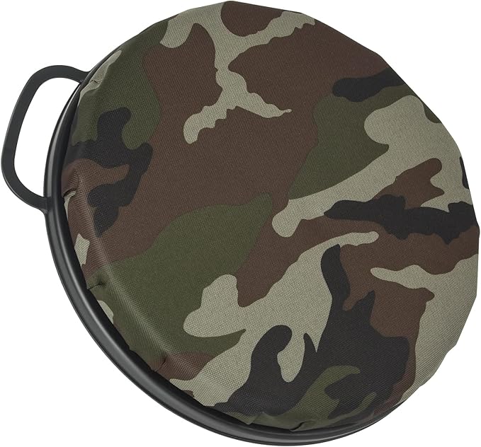 Foxtune 360-Degree Swivel Bucket Seat, 5 Gallon Bucket Lid, Spin Bucket Seat Cushion, Silent, Comfortable, Water-Resistant, for Fishing, Gardening, Hunting and Camping
