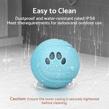 Interactive Dog Balls, Smart Dog Toys, 4 Movement Modes, Durable TPU Squeezably Elastomeric Material, Motion Activated Automatic Moving Rolling Ball for Dogs 20-60 lbs