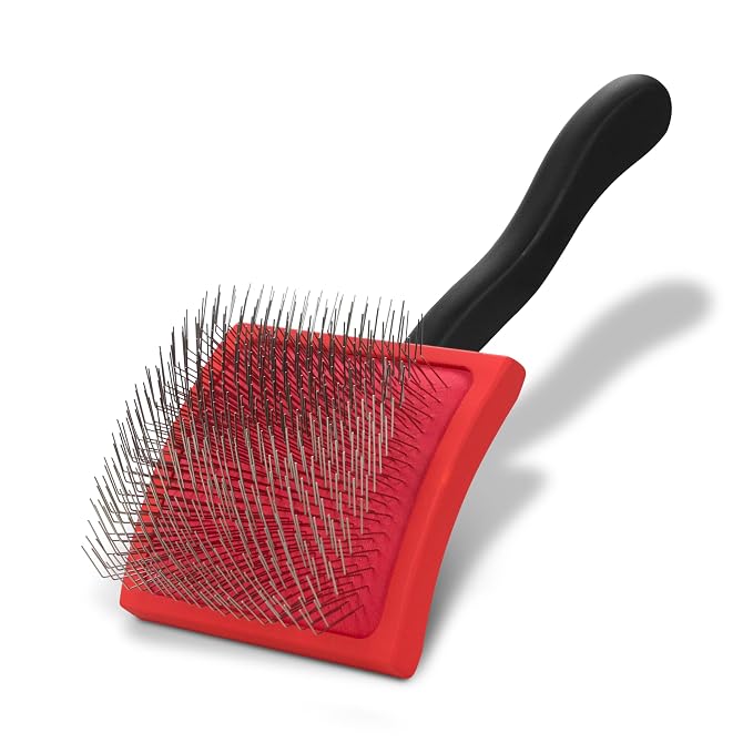 Paw Brothers Big Paw Slicker Brush for Long and Short Haired Dogs - Ideal for Doodles, Goldendoodles, Poodles, Long Pin Grooming