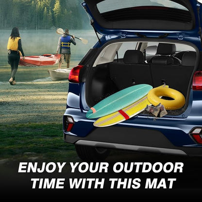 Powerty Cargo Mat Compatible for Kia NIRO 2023 2024 2025 2026 (Not for NIRO EV& NIRO Plug-in Hybrid Accessories All Weather Cargo Liner TPE Rear Trunk Mat