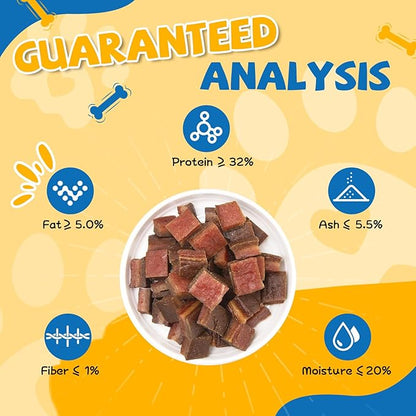 gazeupon Dog Treats,Triple Flavored Meat Bites for Dogs,Healthy Training Treats for Dogs,Made with Real Chicken,Duck,Beef,14.1 oz