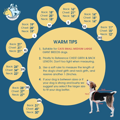 ROZKITCH Dog Thermals Winter Coat Soft Fleece Pullover Pajamas, Pet Windproof Warm Cold Weather Jacket Vest with Luminous Zipper, Jumpsuit Apparel Outfit Clothes for Small Dog Shark 2XS