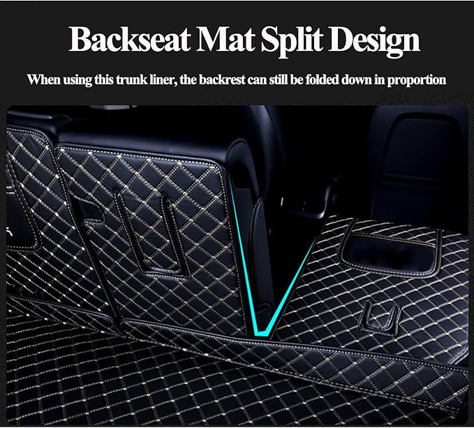 Add Customized Text Cargo Liner for Your Car, Heavy Duty Cargo Mat, Custom Fit Cargo Cover Compatible with EV, SUV, Sedan, Hatchback, Convertible - Black/Red
