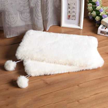 SHENGOCASE 10.6" x 17.5" Faux Rabbit Fur Cat Dog Bed Cushion Pad Mat for Cat Wall Box Furniture, Wall Bed Perch
