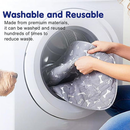 Pee Pads with Pheromones, Elite Pads for Cats, Washable Pee Pads for Dogs, Leak-Proof & Anti-Slip Pet Training Pad for Home & Travel(Grey, M: 23.6" × 15.7")