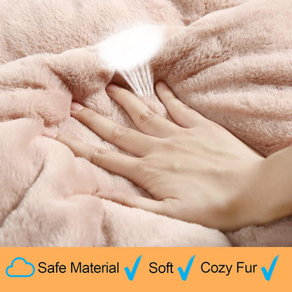 Dog Beds Crate Pad for Small Dogs Ultra Soft Dog Crate Bed Washable & Anti-Slip Kennel Pad for Dogs Cozy Sleeping Mat,Pink 24inch