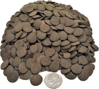 Aquatic Foods Inc. Ultra Multi-Worm 12mm - 1/2" Small Sinking Wafers for Bottom Fish, Shrimp, Snails, Crabs, Crayfish, All Tropical Fish..5-lb Lg Jar