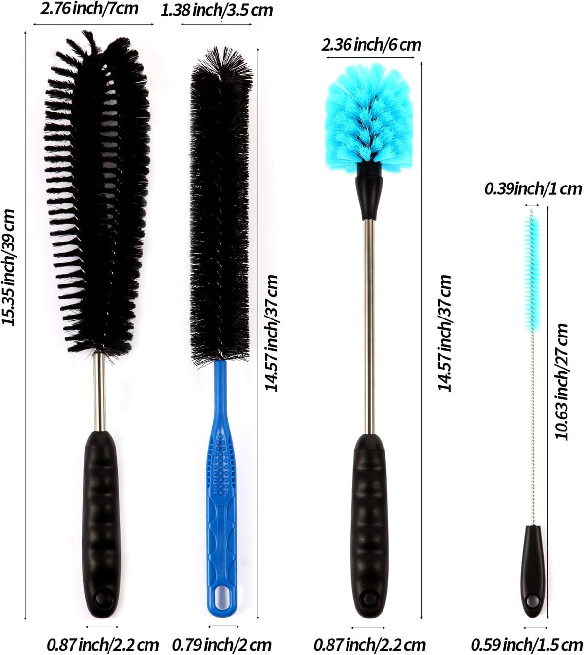 11 in 1 Fish Tank Aquarium Cleaning Brush Kit,Aquarium brushSutiable for Acrylic Fish Tank, and Plastic Fish Tank,Glass Fish Tank,Non Rusting,Fish Tank Cleaning Tools