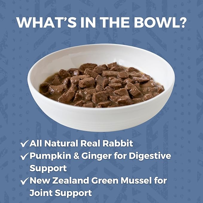 KOHA Minimal Ingredient Rabbit Stew for Dogs, High Protein Limited Ingredient Dog Food, 12.7oz Cans (Case of 12)