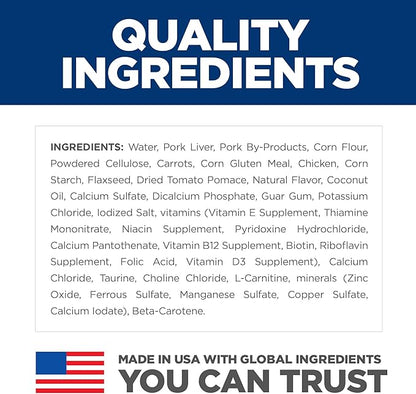 Hill's Science Diet Perfect Weight, Adult 1-6, Weight Management Support, Wet Cat Food, Liver & Chicken Minced, 2.9 oz Can, Case of 24