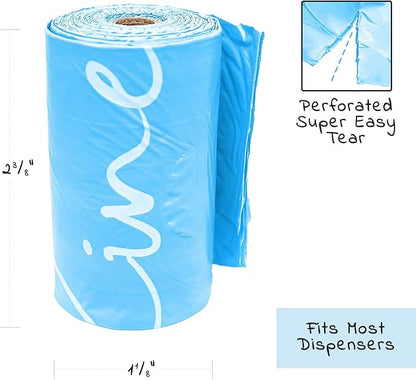Wooflinen 100% Compostable Dog Poop Bags - EN13432 Home Compost Certified Dog Waste Bags, 720 Count (48 Rolls), Made from Corn - Easy Open - Large, Thick Poop Bags for Dogs