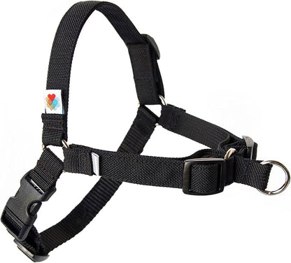 No Pull Dog Harness | Comfortable Dog Training Harnesses | Effective No Pull Harness Design | Ideal Dog Harness for Medium Sized Dog | 4-Point Adjustable (M - 22~28 inch Girth, Black)