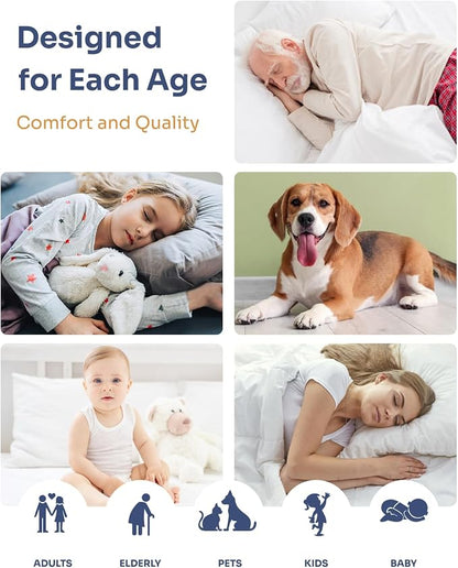 Washable Bed Pads 36" x 72" - 2 Pack, White, Waterproof Bed Pads for Incontinence, Bed Wetting Pads for Bed, Sofa, Floor, Resuable Underpads for Adults, Seniors, Pet