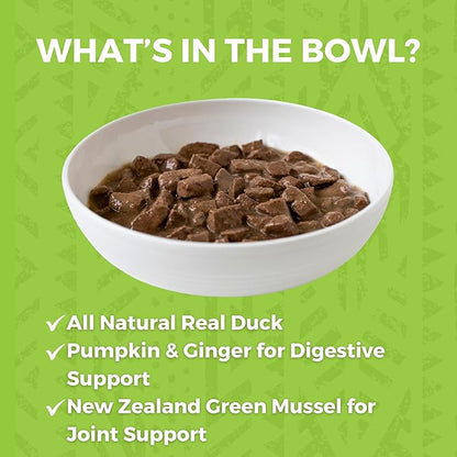 KOHA Minimal Ingredient Duck Stew for Dogs, High Protein Limited Ingredient Dog Food, 12.7oz Cans (Case of 12)