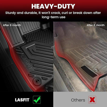 LASFIT Floor Mats & Cargo Liner for Chevrolet Chevy Equinox/GMC Terrain 2012-2017, All Weather TPE Custom Fit Floor Mats for Cars, Car Floor Mats Full Set for Equinox/Terrain Accessories, 4PCS