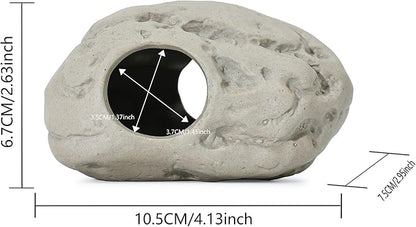 ALEGI Aquarium Rock Cave Decor for Shrimp Cichlid Hiding Breeding (Set 4)