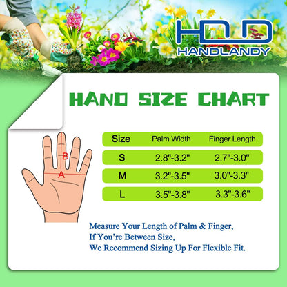 HANDLANDY Long Gardening Gloves for Men & Women, Thorn Proof Rose Pruning Gloves Leather Gauntlets Garden Glove Yard Work Glove (Medium, Grey)