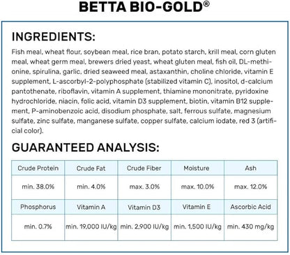 Hikari Tropical Betta Bio-Gold Fish Food, 0.70 oz (20g)