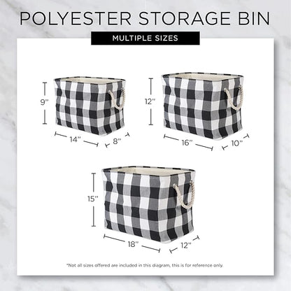 Bone Dry Pet Storage Collection Striped Paw Patch Bin, Medium Rectangle, Brown