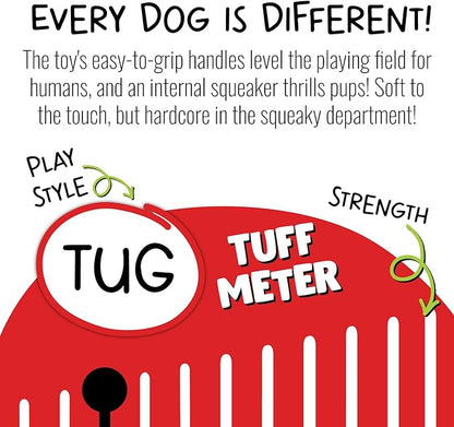 Jolly Pets Jolly Tug-a-Mal Crab Tug/Squeak Toy, Small