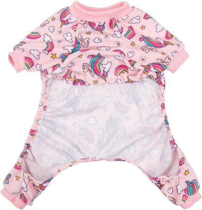 CuteBone Small Dogs Outfit Soft Puppy Onesies Pjs Dog Pajamas Pet Coat Cat Apparel Comfy Doggie Jumpsuit Bodysuit for All Seasons P67L