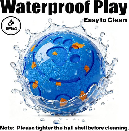 Dog Balls: Interactive Dog Ball, Self-Moving Dog Toy with Auto-Rolling & Bouncing, E-TPU Material, IP54 Waterproof, Motion-Activated, for Small/Medium/Large Dogs (Blue)