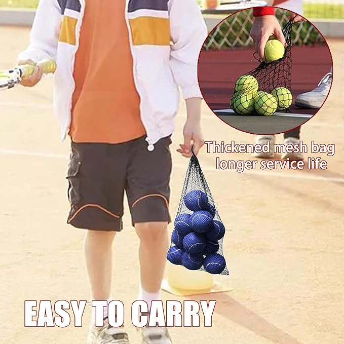 Magicorange Tennis Balls, 12 Pack Advanced Training Tennis Balls Practice Balls, Come with Mesh Bag for Easy Transport, Good for Beginner Training Ball