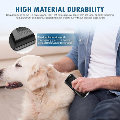 Deshedding Dog Brush, Groompro Deshedding Brush for Cats, Dogs, Rabbits, Horses, Ergonomic Pets Groomer for Matted Hair, 2PCS