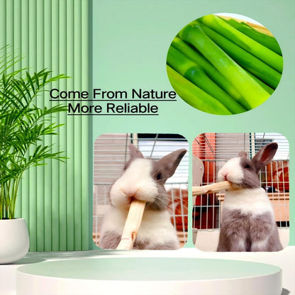 700g/1.5lb Sweet Bamboo Sticks for Rabbits Bunny Chew Toys,Chinchilla Molar Treats Chew Sticks for Small Animals Rabbits Hamsters Guinea Pigs