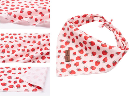 Lionet Paws Dog Bandana,Fabric Pink Dogs Kerchief for Small Medium Large Dogs,Dog Cotton Triangle Bibs Scarf for Girl Boy
