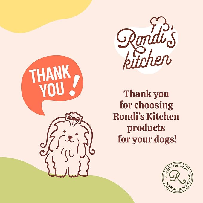 Rondi's Kitchen Lilly's Littles All-Natural & Organic Healthy Soft Dog Treats, Healthy Snacks for Small Dogs, Puppies, and Seniors, Tender Bite Cookies, Human Grade - Chicken & Banana