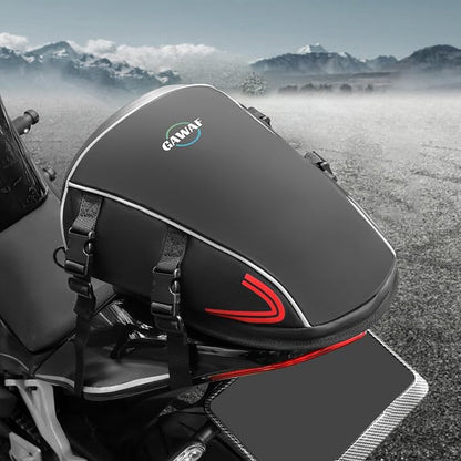 Motorcycle Tail Bag, Upgrade 15L Waterproof Sports Motorbike Rear Seat Bag with Shoulder Strap, Motorcycle Tank Bag For Storage Saddle Bag Dirt Bike Accessories