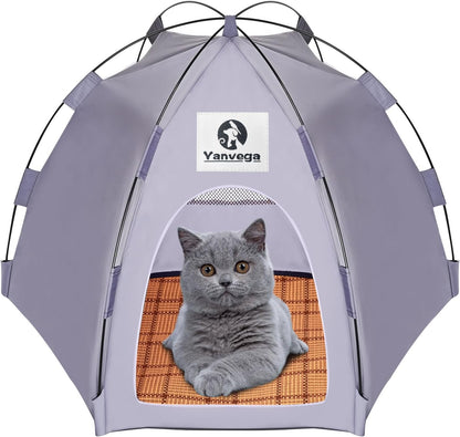 Cozy Cat Tent Bed. A private, enclosed nook for nap-loving cats.