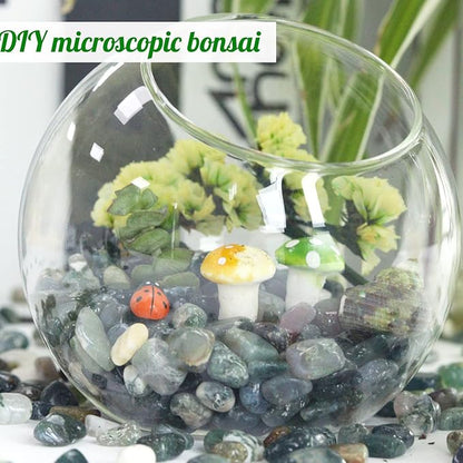 Aquatic Agate Aquarium Gravel Rocks Natural Tumbled Healing Crystal Chips Bulk Gemstones Crushed Stones for Fountain Vase Filler Planters Decorative Fish Tank Potted Reiki Energy Balancing 0.45lb