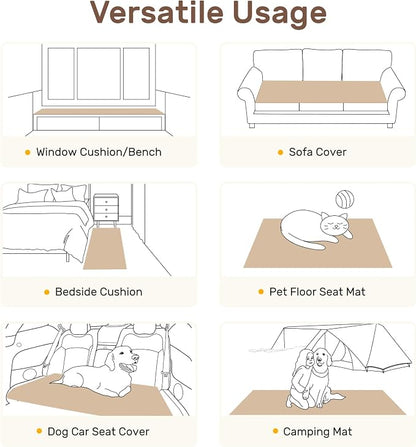 Couch Cover for Dogs, Washable Non Slip Sofa Covers for 3 Cushion Couch Pet Friendly Fuzzy Sofa Protector&Bed Mat for Pets (27.6"x70.9" Dark Gray)