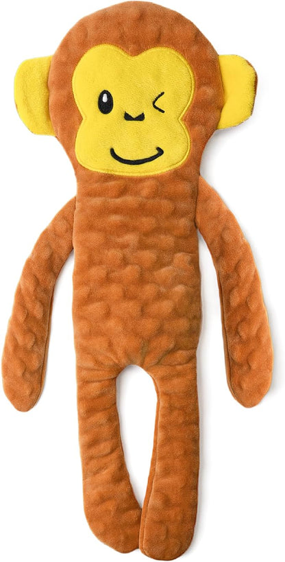 SHARLOVY No Stuffing Dog Toys Squeaky for Large Dogs, Crinkle Puppy Teething Toys to Keep Them Busy, Plush Interactive Doggie Long Lasting Chews for Aggressive Chewers