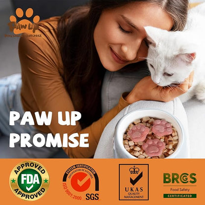 PAWUP Freeze Dried Cat & Dog Treats, Natural Quail Egg Yolk, Rich in Antioxidants Cranberry Added, High-Protein Pet Snacks for Coat & Urinary Health, 3.5 oz