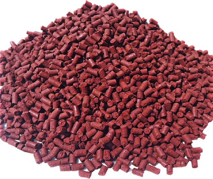Aquatic Foods Inc. Beef Heart 1/8" x 5/16" Sinking Bits for Discus, Cichlids, Carnivores, Plecos, Catfish, Shrimp, Snails, All Community Tropical Fish...2-lbs