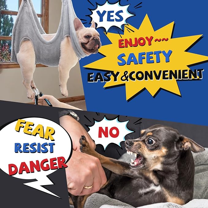 Dog Grooming Hammock,Dog Grooming Supplies,Dog Hammock,Dog Grooming Harness,Pet Grooming Hammock,Grooming Table,Dog Nail Clipper,Dogs Cats Grooming,Claw Care (L)