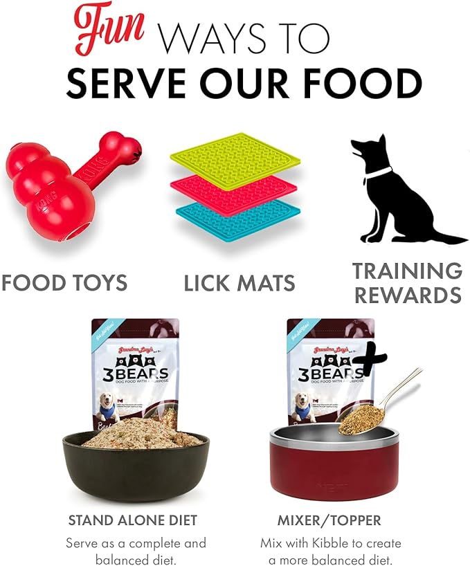 Grandma Lucy's 3 Bears Beef Dog Food - 8lb