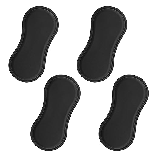 Wehhbtye 4Pcs Post Surgery Lipo Foams, Abdominal Side Compression Board, 11.8'' x 5.5'' Black Lipo Foam Lateral Protector for Post Surgery Recovery Waist Filling Skin Anti-Sagging