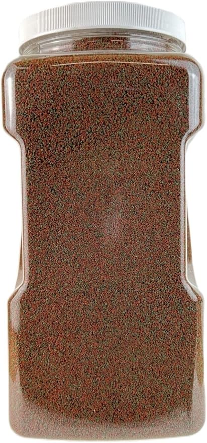 Aquatic Foods Inc. Guppy Micro Sinking Granules, Color Enhancing and Spirulina Mix for Guppies, Tetras, All Live Bearers, Baby Cichlids...WL 3-lbs 8oz Lg Jar